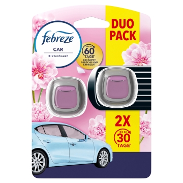 Febreze Auto-Duftclip - Blütenhauch - 2x 2ml