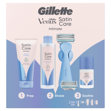 Gillette Venus Intimpflege Set - Rasierer + 2 Klingen + Satin Care Pflege