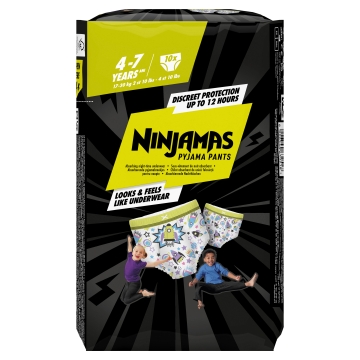 Ninjamas Pyjama Pants - Raumschiff 4-7 Jahre - 10 St.