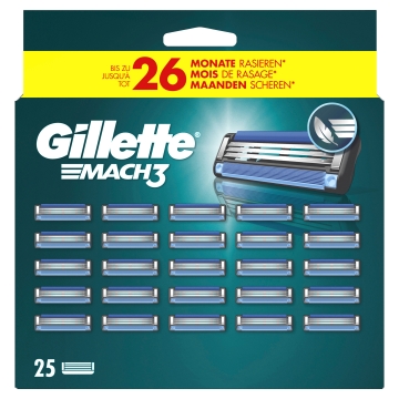 Gillette Rasierklingen - MACH3 - 25er Pack