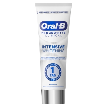 Oral-B Zahncreme - 3D White Clinical Kühle Minze - 75ml