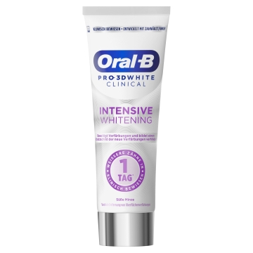 Oral-B Zahncreme - 3D White Clinical Süße Minze - 75ml