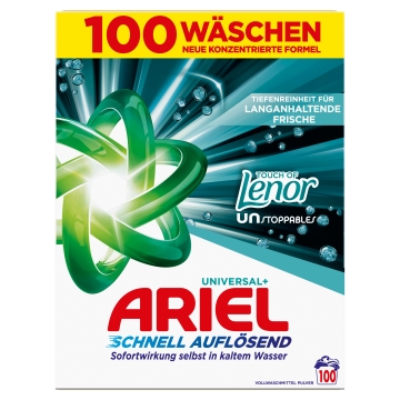 Ariel Pulverwaschmittel - Touch of Unstoppables - 100WL