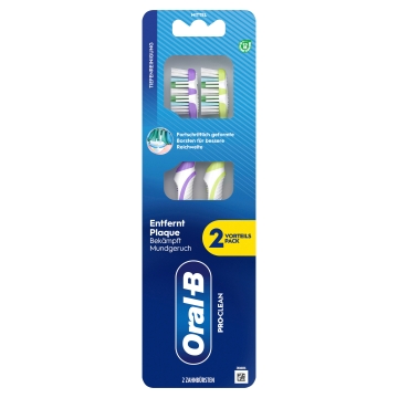 Oral-B Handzahnbürste - Pro-Clean 40 - mittel - 2er Pack