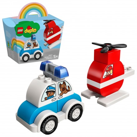 LEGO® DUPLO Polizeiauto & Feuerwehrhubschrauber