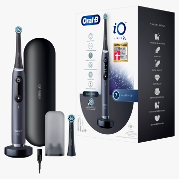 Oral-B Elektrische Zahnbürste - iO 9 + Lade-Reiseetui - Black Onyx