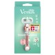 Gillette Venus Nassrasierer - Pro Smooth Sensitive mit 1 Klinge + Duschh&auml;nger-