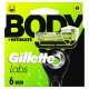 Gillette Labs Rasierklingen - Body + Intimate - 6er Pack-