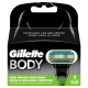 Gillette Body Systemklingen Jahrespack mit 12 Klingen-Verpackung